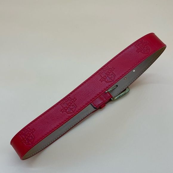 ESCADA SPORT Logo Leather Belt with gold buckle, prestine, size 38